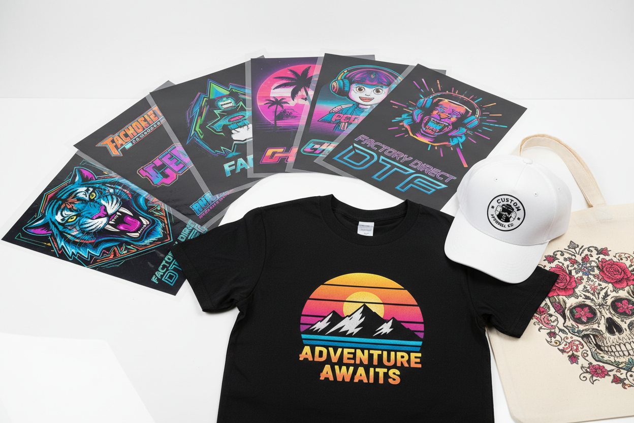 Custom DTF Printing | Direct to Film Heat Transfer | Factory Direct