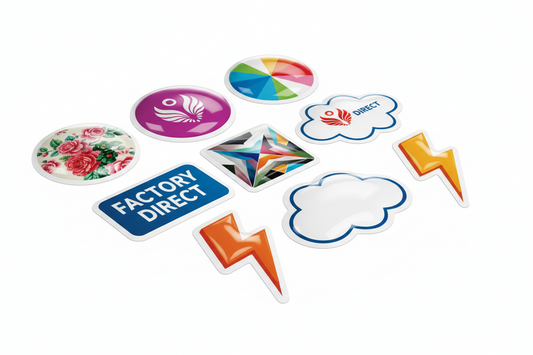 Custom UV Crystal Labels | 3D Dome Epoxy Stickers | Factory Direct